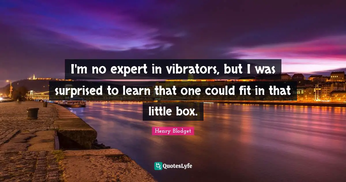 I'm no expert in vibrators, but I was surprised to learn that one could fit in that little box.