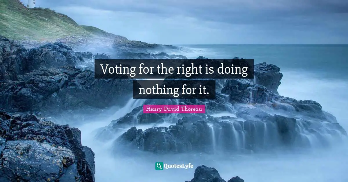 Voting for the right is doing nothing for it.