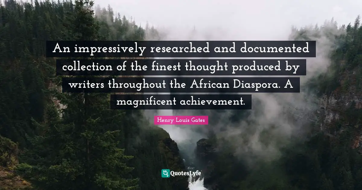 An impressively researched and documented collection of the finest thought produced by writers throughout the African Diaspora. A magnificent achievement.