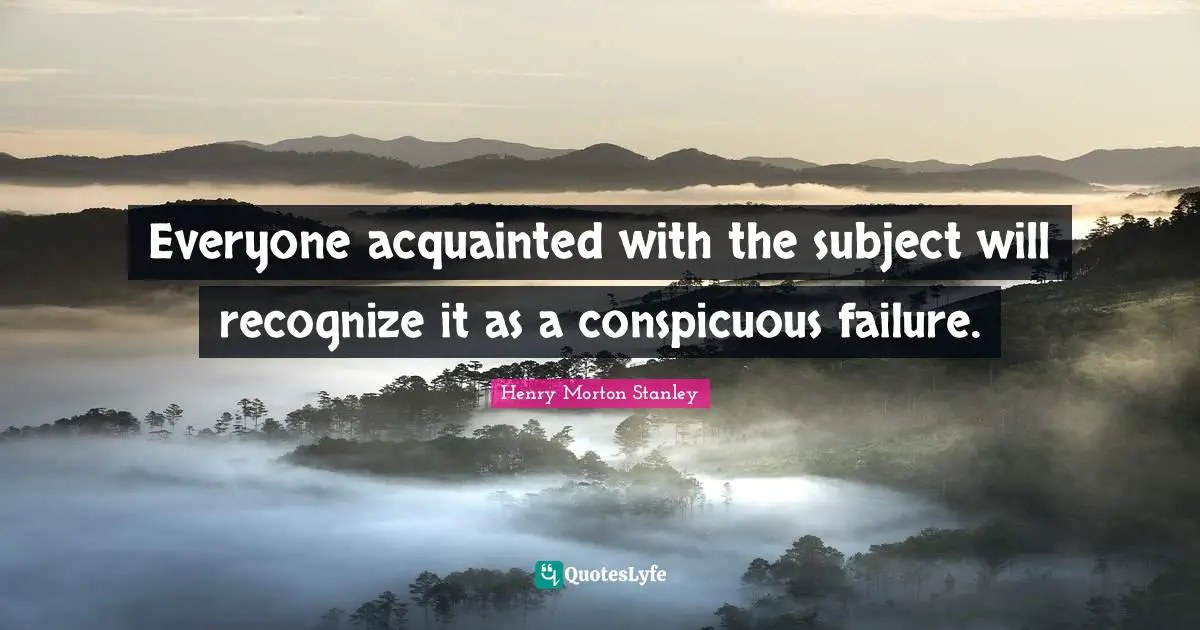 Everyone acquainted with the subject will recognize it as a conspicuous failure.