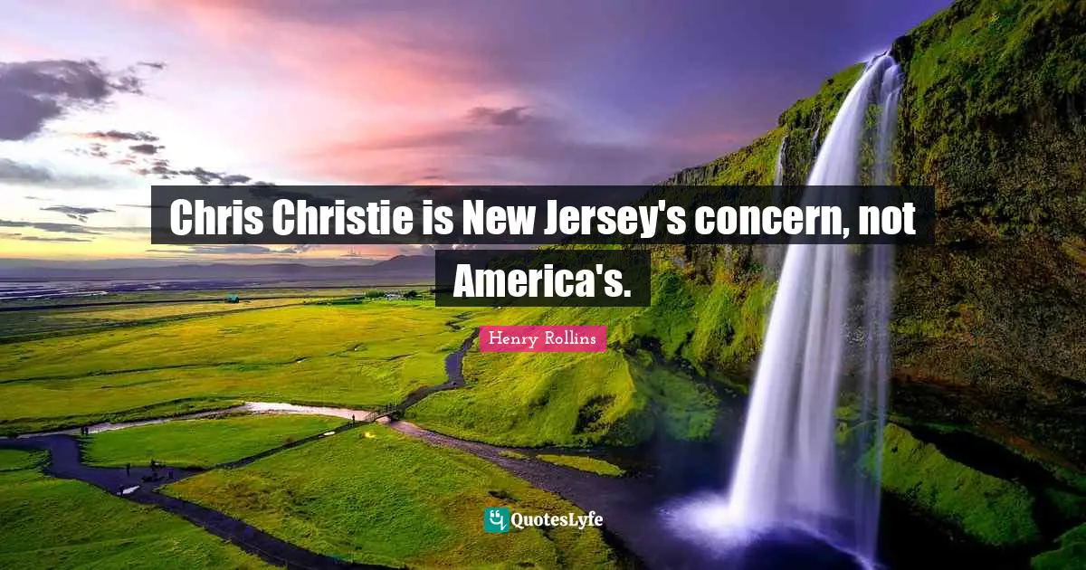 Chris Christie is New Jersey's concern, not America's.