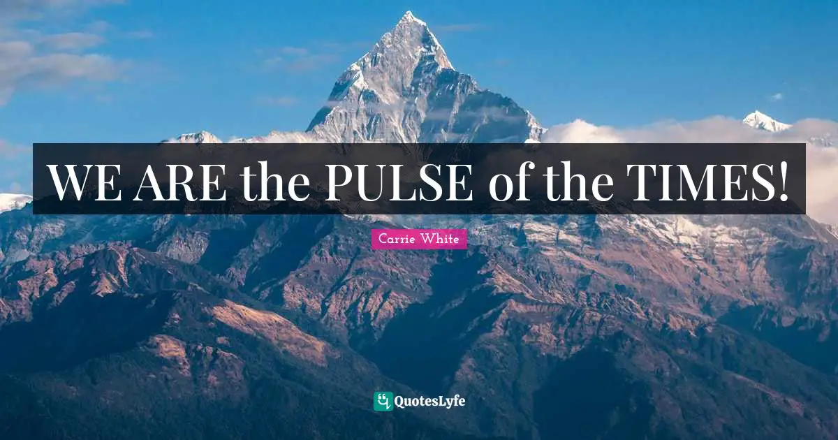WE ARE the PULSE of the TIMES!
