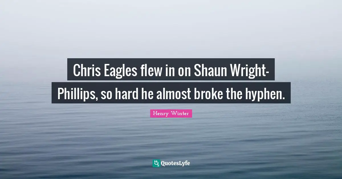 Chris Eagles flew in on Shaun Wright-Phillips, so hard he almost broke the hyphen.