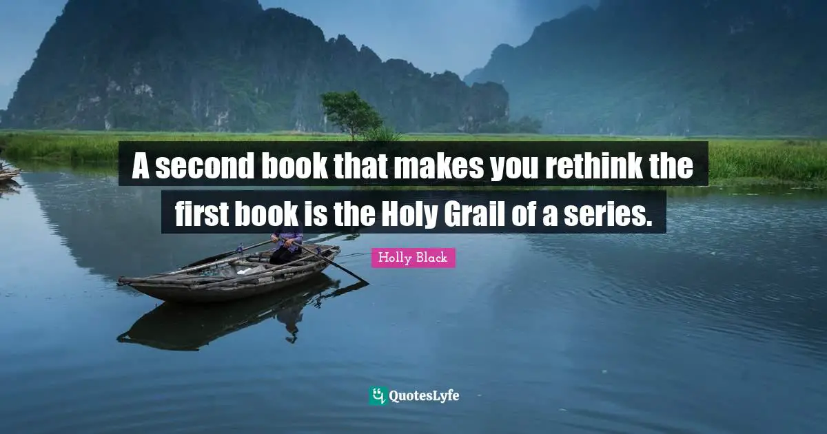 A second book that makes you rethink the first book is the Holy Grail of a series.