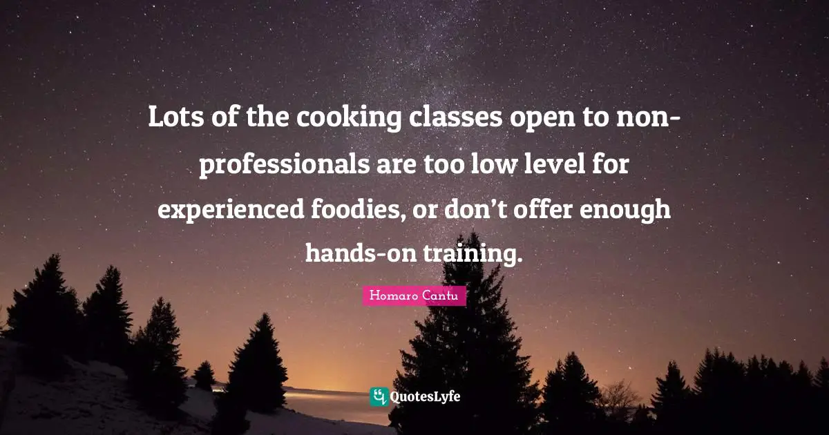 Lots of the cooking classes open to non-professionals are too low level for experienced foodies, or don’t offer enough hands-on training.