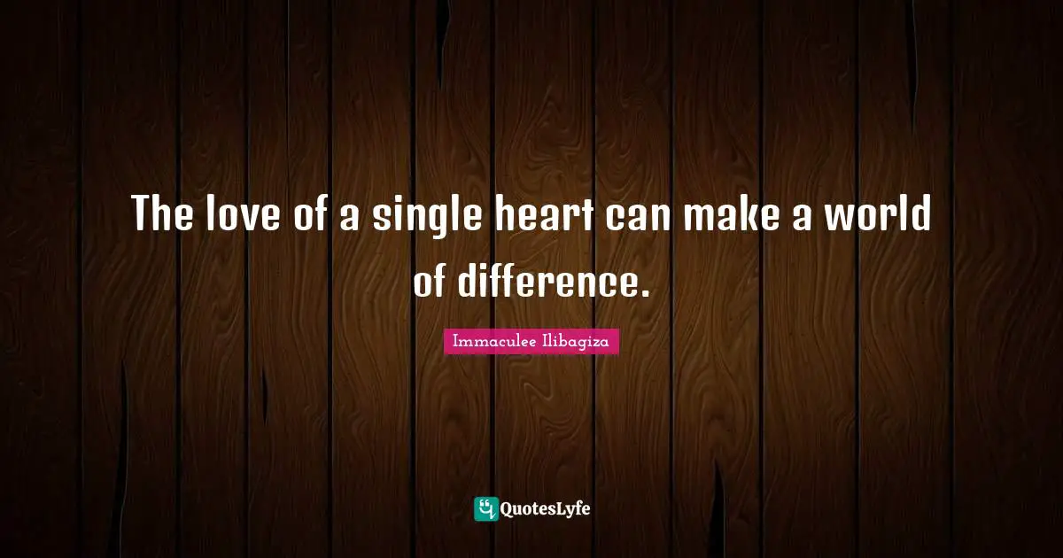The love of a single heart can make a world of difference.