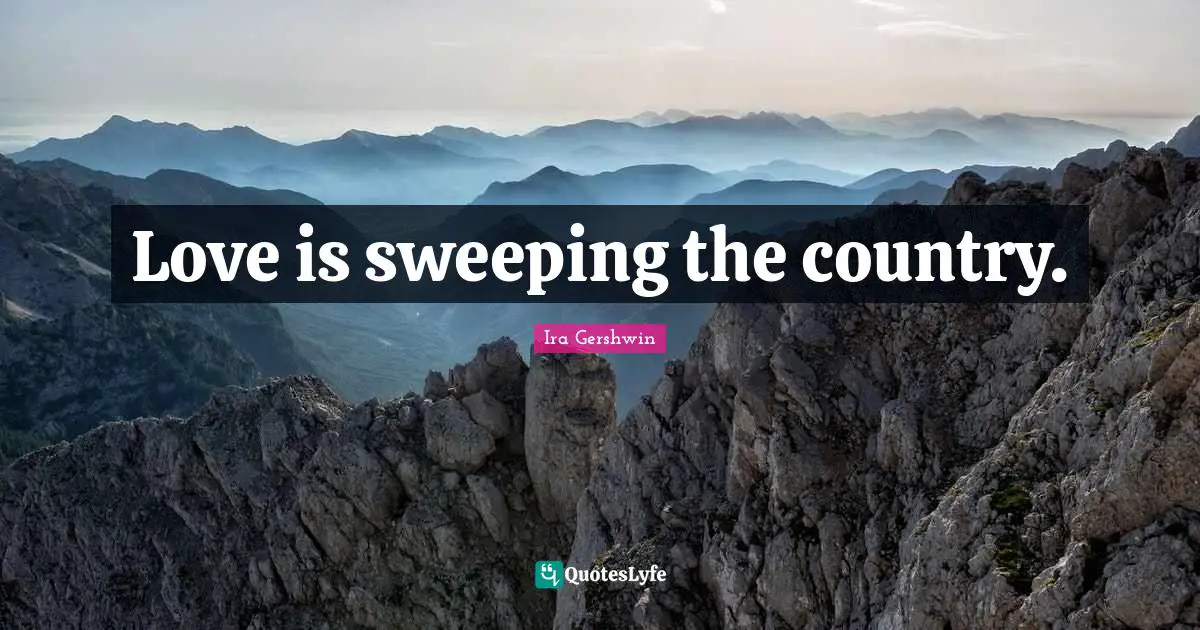 Love is sweeping the country.