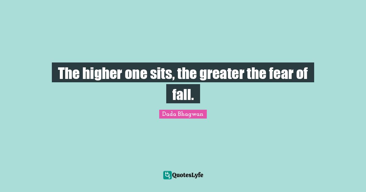 The higher one sits, the greater the fear of fall.