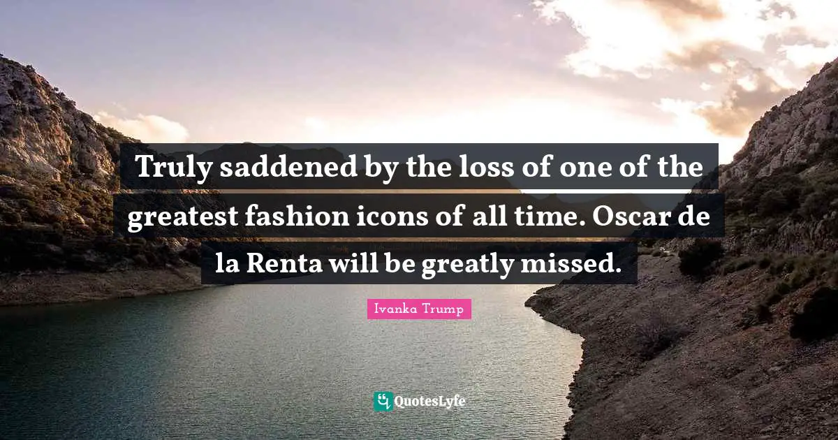 Truly saddened by the loss of one of the greatest fashion icons of all time. Oscar de la Renta will be greatly missed.