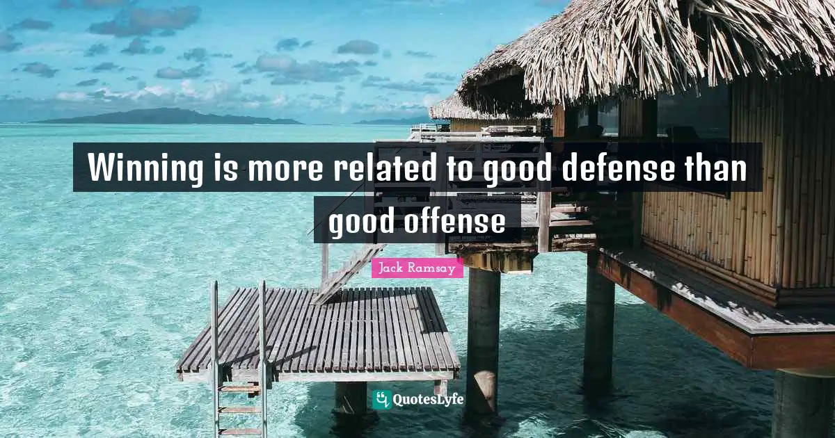 Winning is more related to good defense than good offense