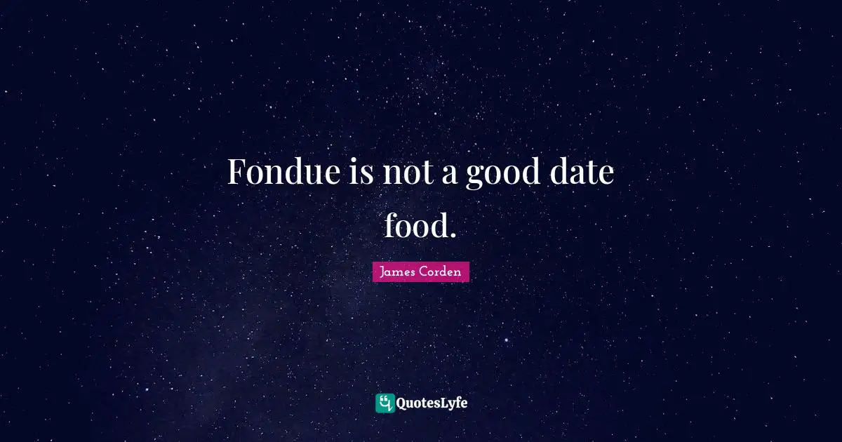 Fondue is not a good date food.