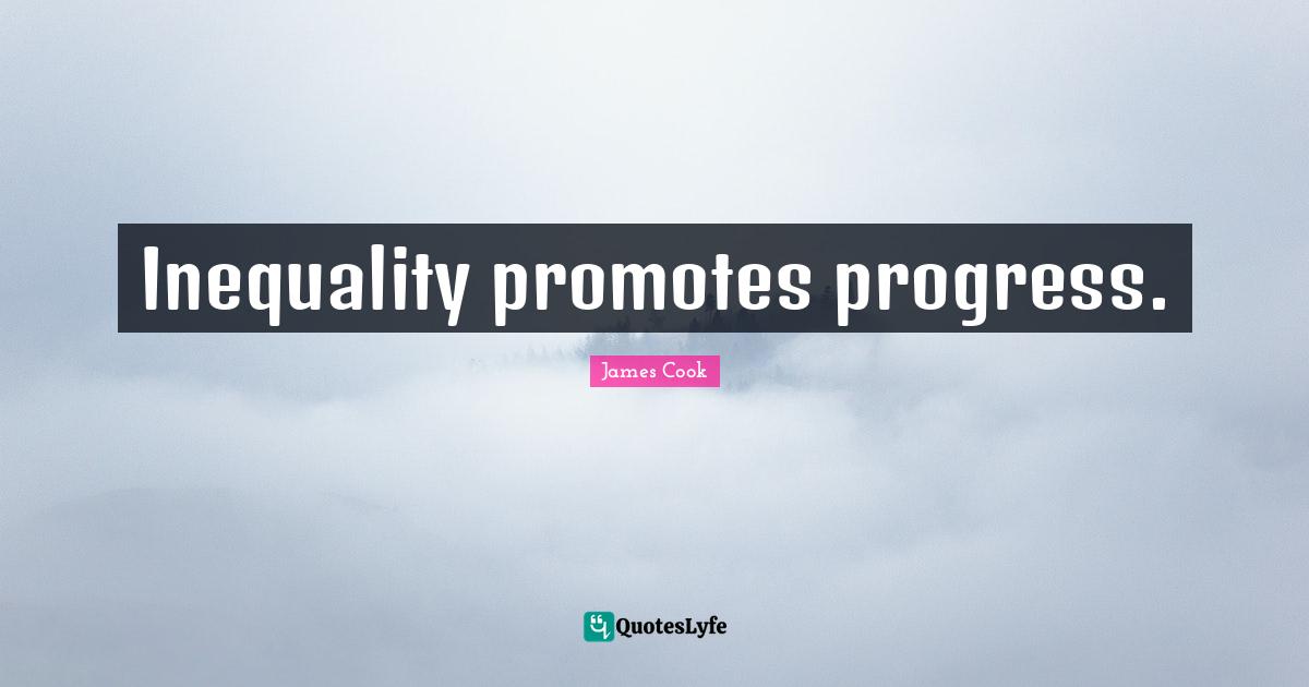 Inequality promotes progress.