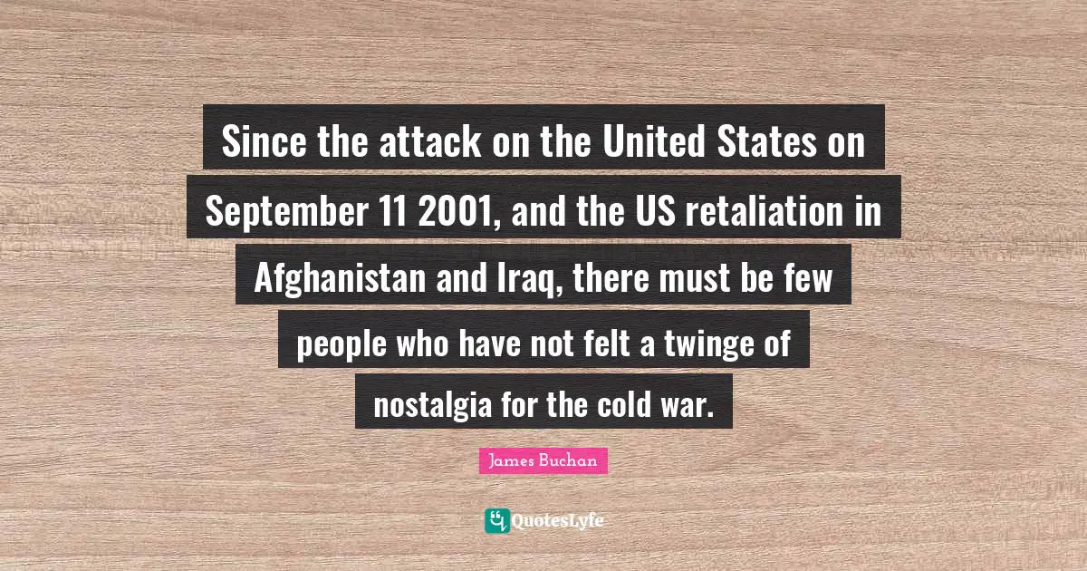 Since the attack on the United States on September 11 2001, and the US retaliation in Afghanistan and Iraq, there must be few people who have not felt a twinge of nostalgia for the cold war.