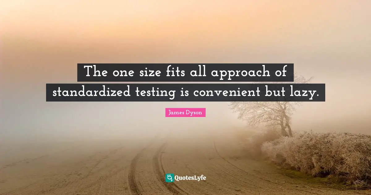 The one size fits all approach of standardized testing is convenient but lazy.