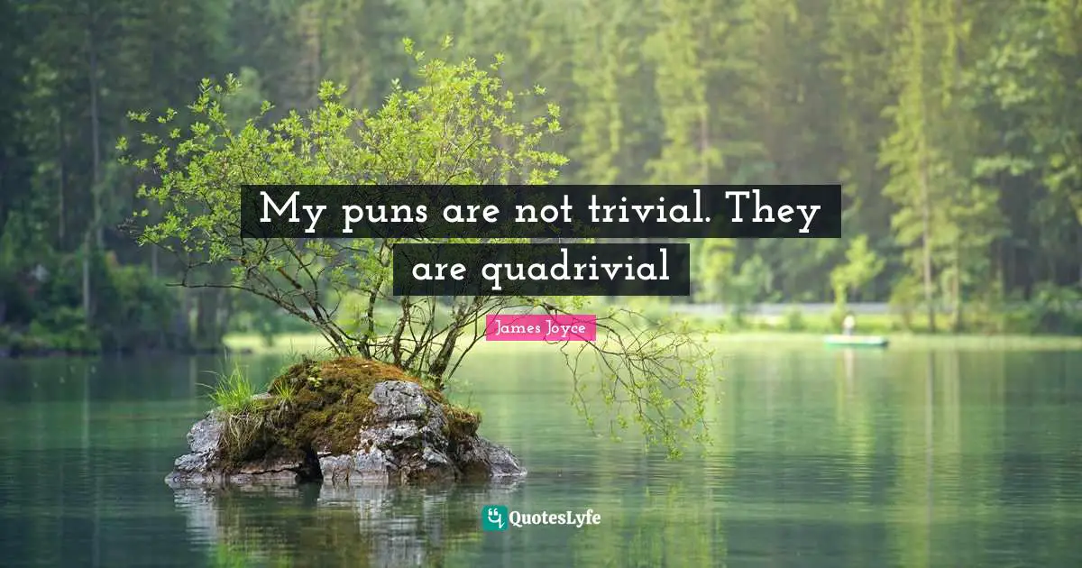 My puns are not trivial. They are quadrivial