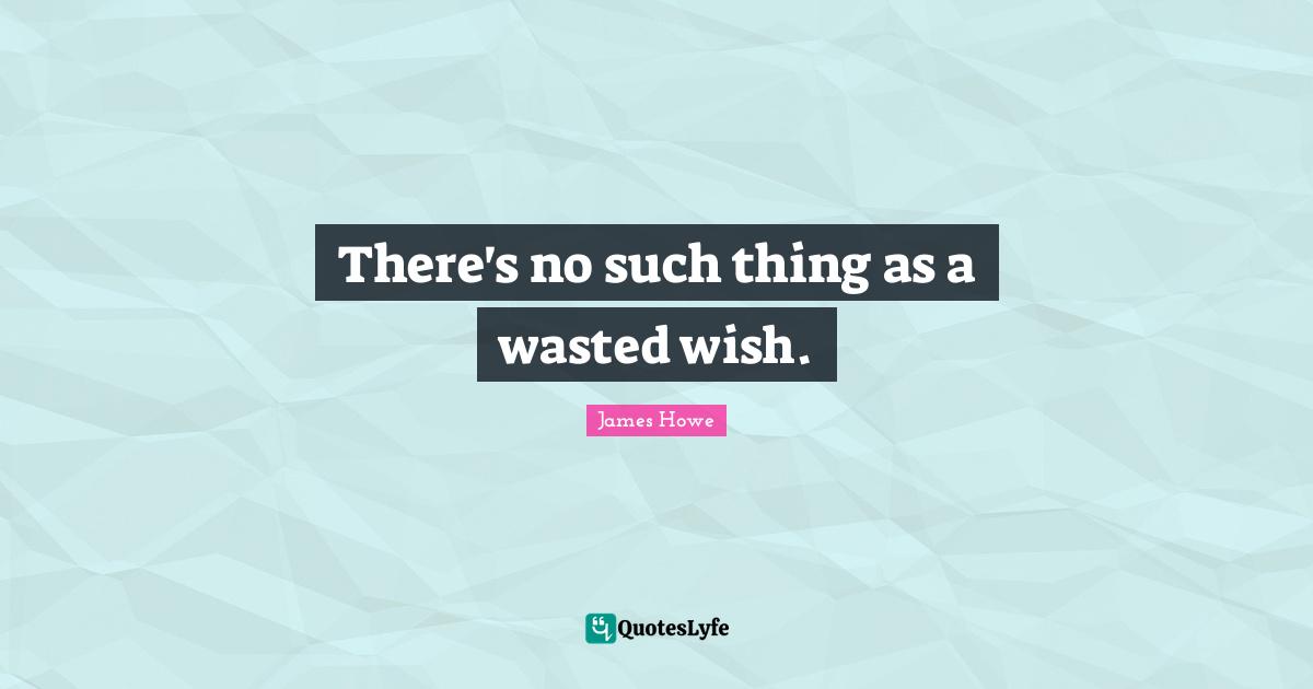 There's no such thing as a wasted wish.