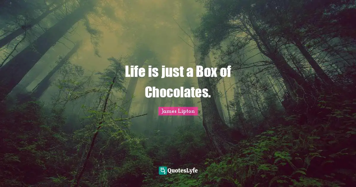 James Lipton Quotes: "Life is just a Box of Chocolates."