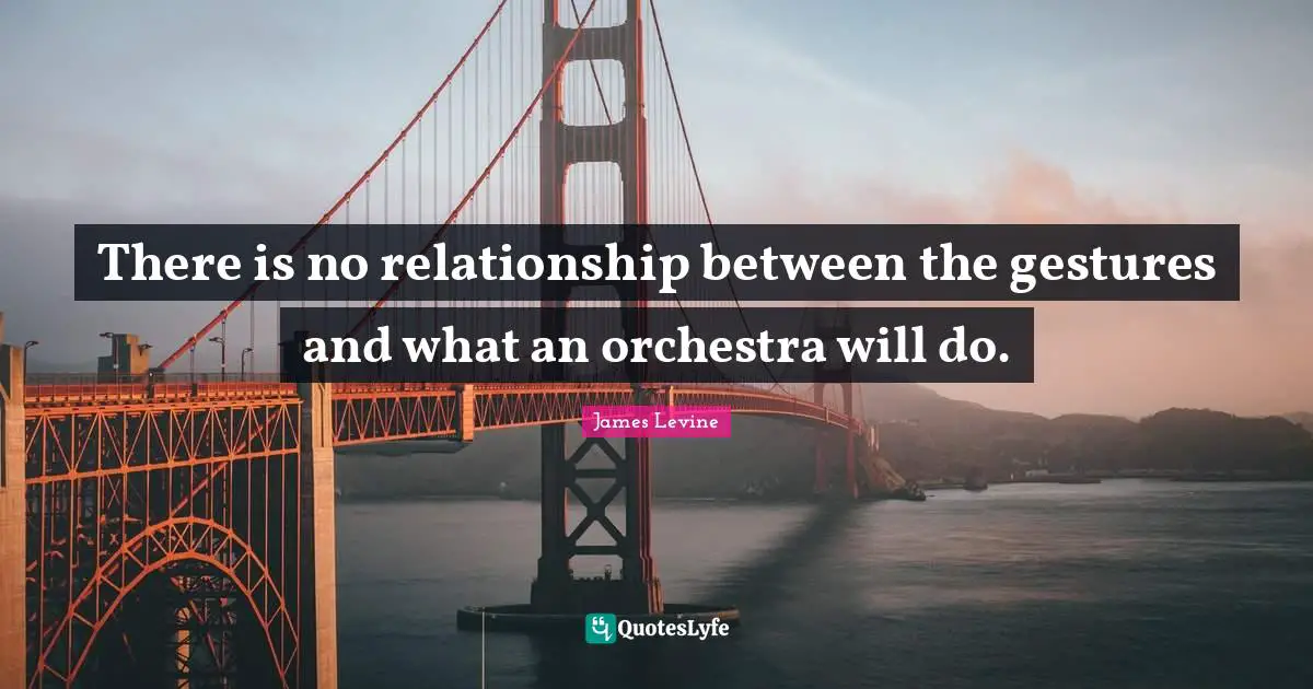 There is no relationship between the gestures and what an orchestra will do.