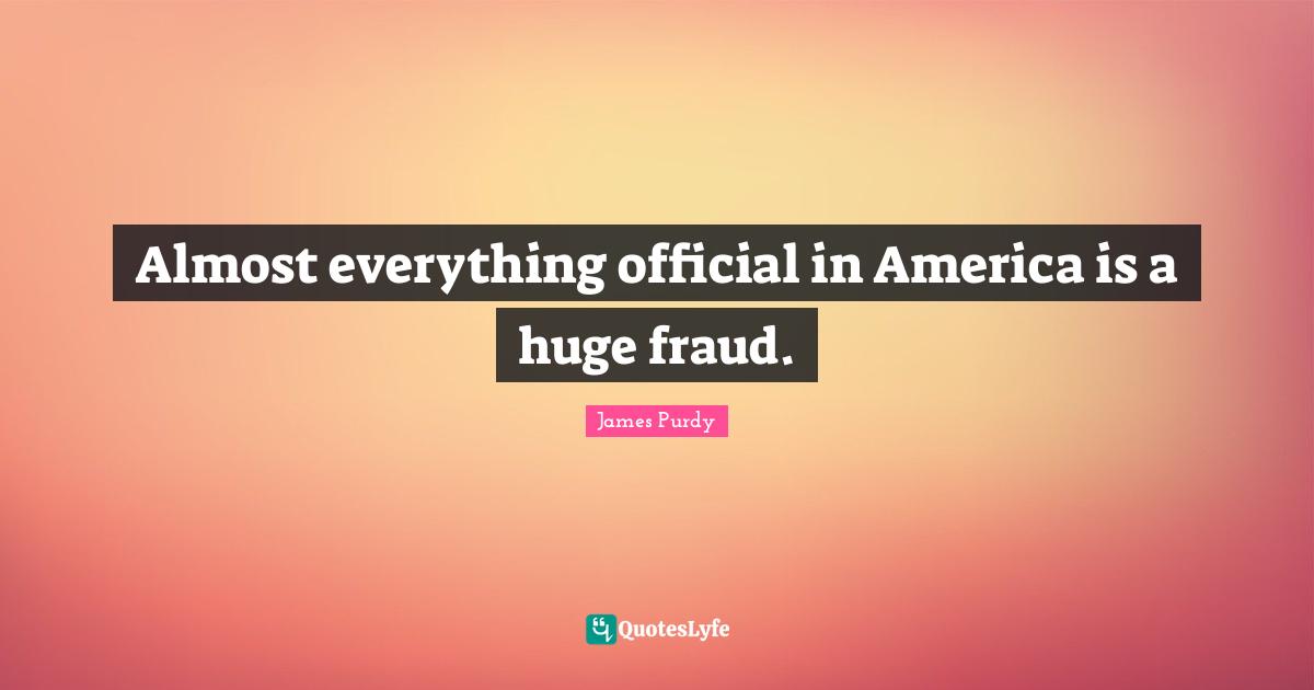 Almost everything official in America is a huge fraud.