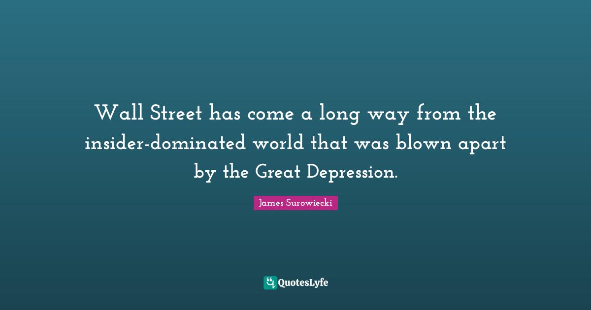 Wall Street has come a long way from the insider-dominated world that was blown apart by the Great Depression.