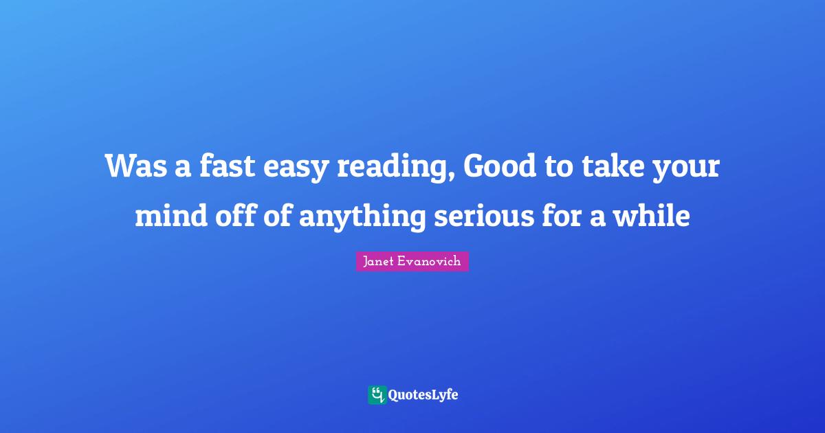 Was a fast easy reading, Good to take your mind off of anything serious for a while