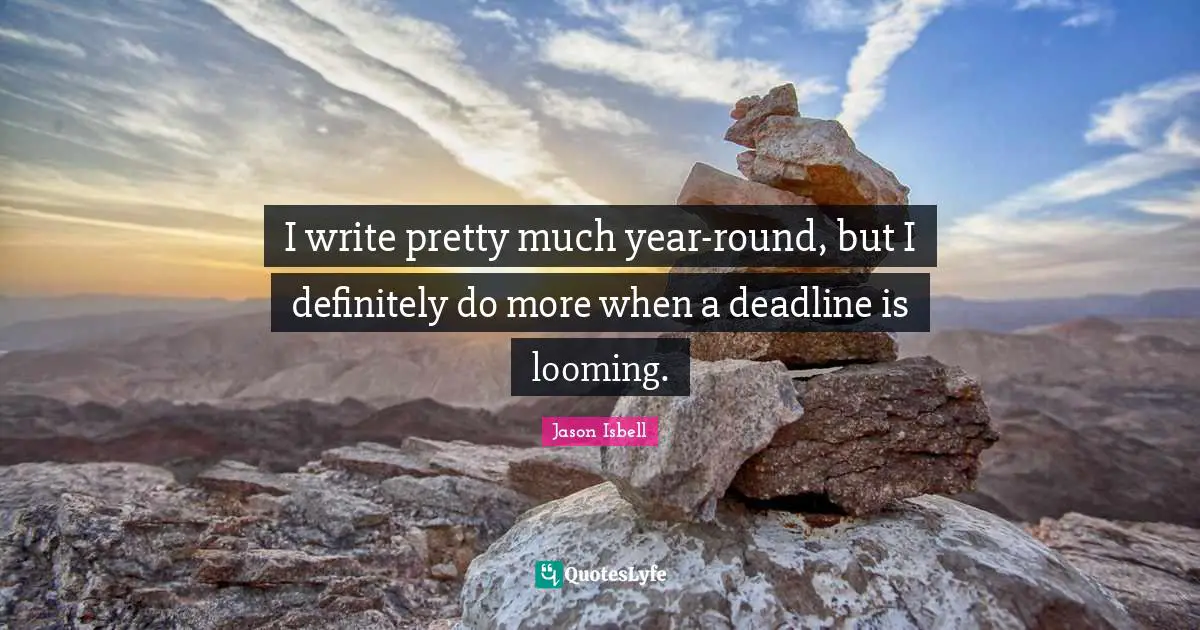 I write pretty much year-round, but I definitely do more when a deadline is looming.