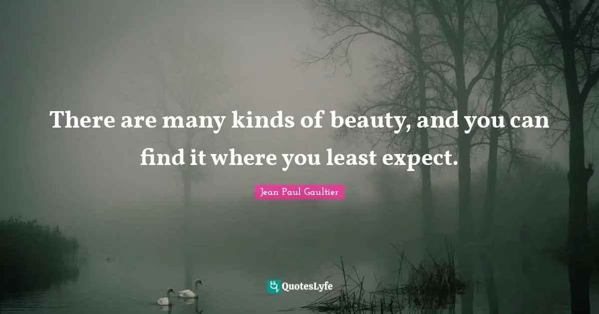 There are many kinds of beauty, and you can find it where you least expect.