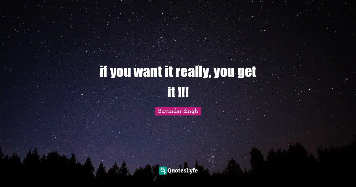 if you want it really, you get it !!!