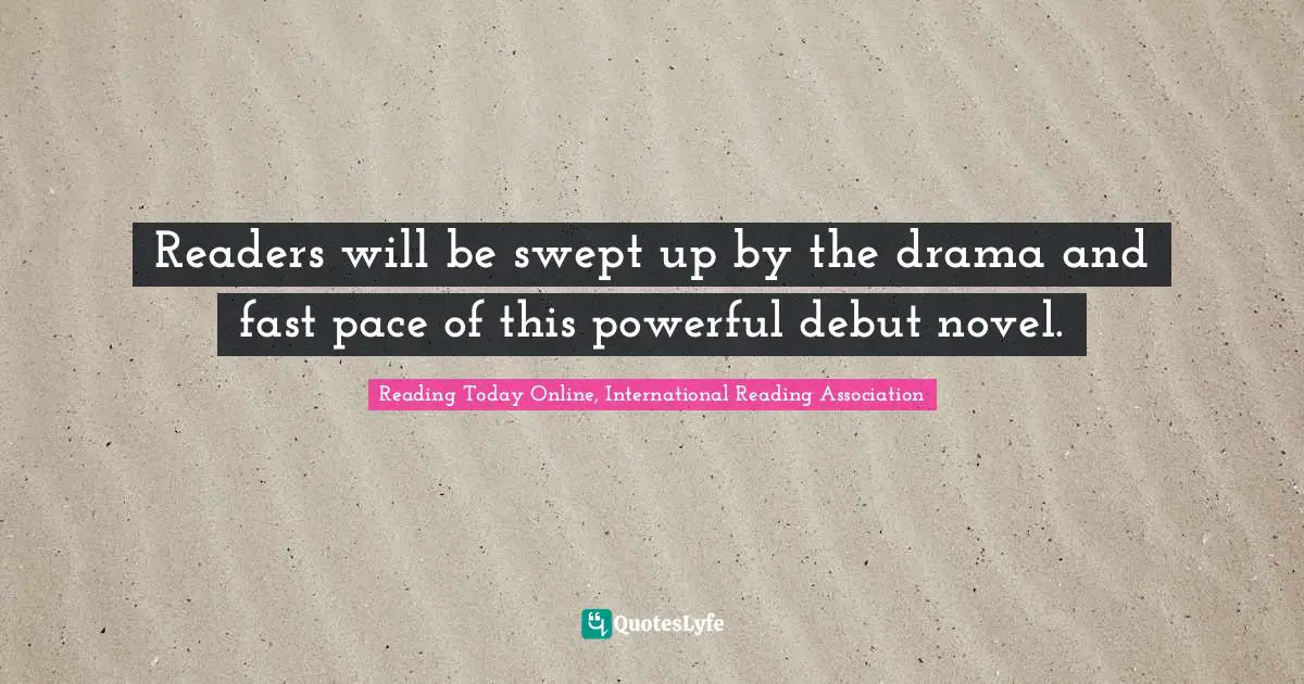 Readers will be swept up by the drama and fast pace of this powerful debut novel.