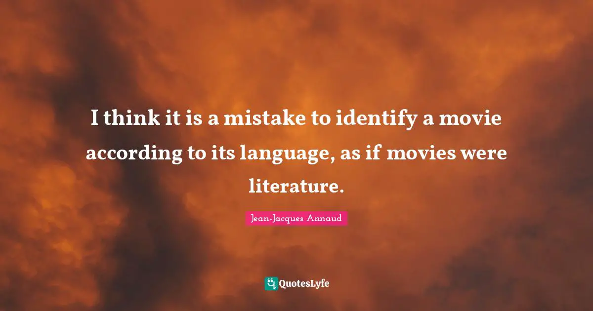 I think it is a mistake to identify a movie according to its language, as if movies were literature.