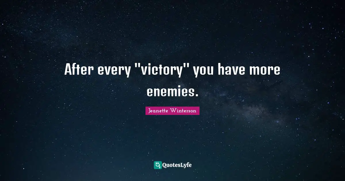 After every ''victory'' you have more enemies.
