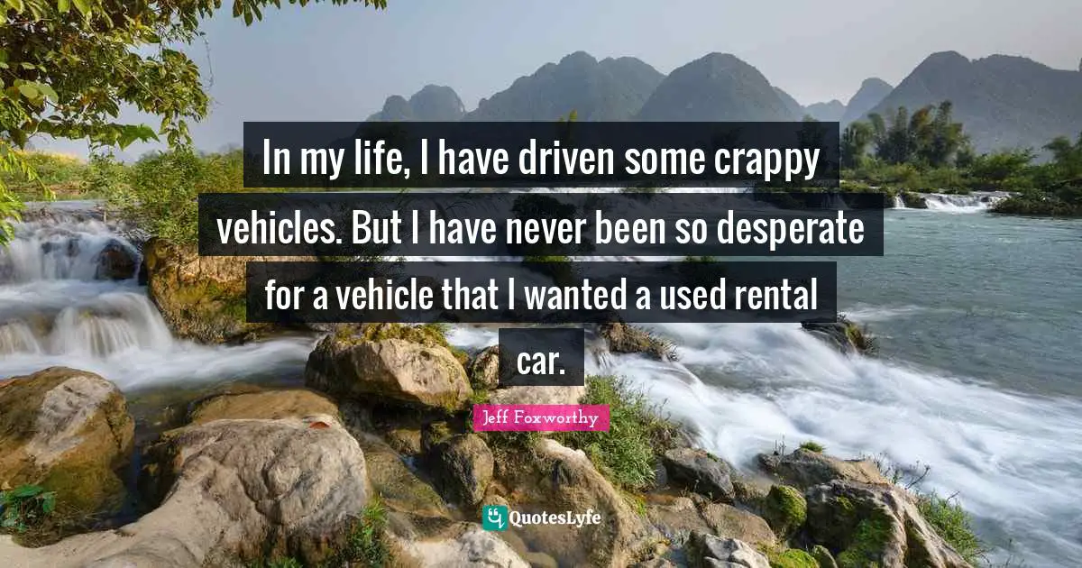 In my life, I have driven some crappy vehicles. But I have never been so desperate for a vehicle that I wanted a used rental car.
