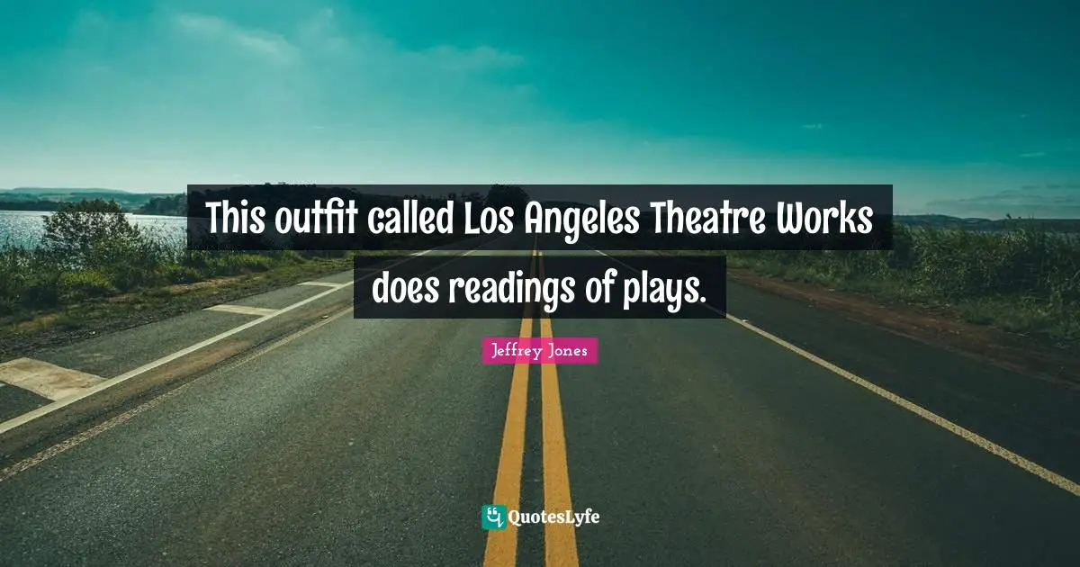 This outfit called Los Angeles Theatre Works does readings of plays.