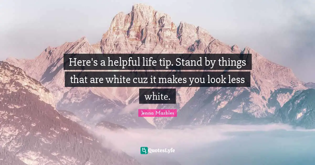 Here's a helpful life tip. Stand by things that are white cuz it makes you look less white.