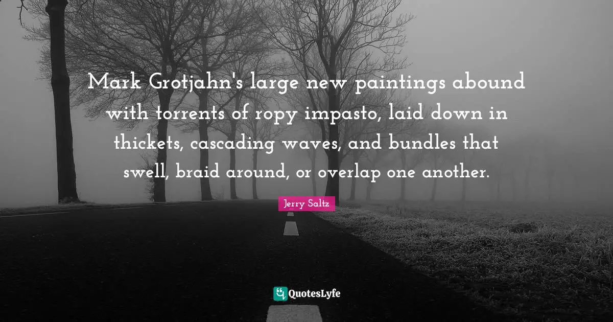 Mark Grotjahn's large new paintings abound with torrents of ropy impasto, laid down in thickets, cascading waves, and bundles that swell, braid around, or overlap one another.