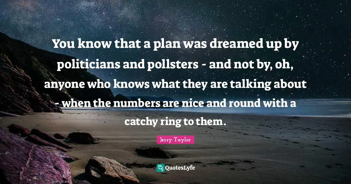 You know that a plan was dreamed up by politicians and pollsters - and not by, oh, anyone who knows what they are talking about - when the numbers are nice and round with a catchy ring to them.