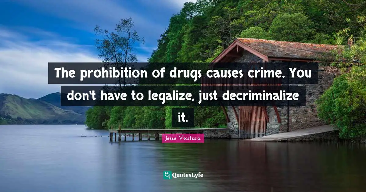 The prohibition of drugs causes crime. You don't have to legalize, just decriminalize it.