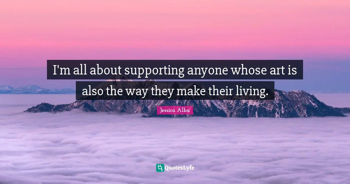 I'm all about supporting anyone whose art is also the way they make their living.