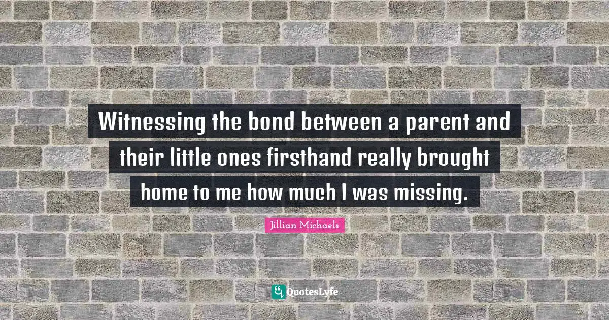 Witnessing the bond between a parent and their little ones firsthand really brought home to me how much I was missing.