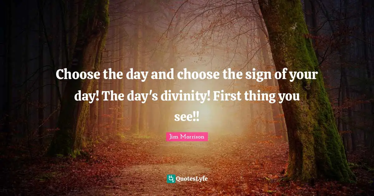 Choose the day and choose the sign of your day! The day's divinity! First thing you see!!