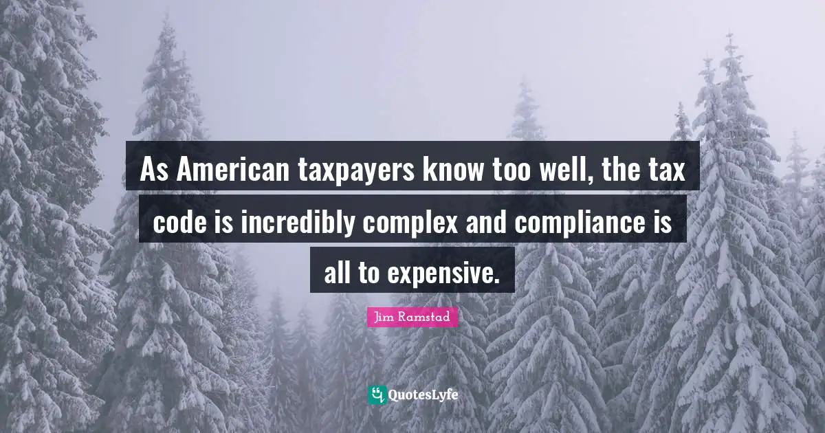 As American taxpayers know too well, the tax code is incredibly complex and compliance is all to expensive.