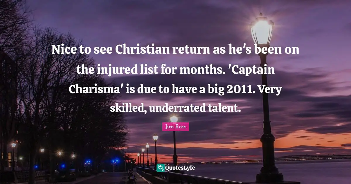Nice to see Christian return as he's been on the injured list for months. 'Captain Charisma' is due to have a big 2011. Very skilled, underrated talent.