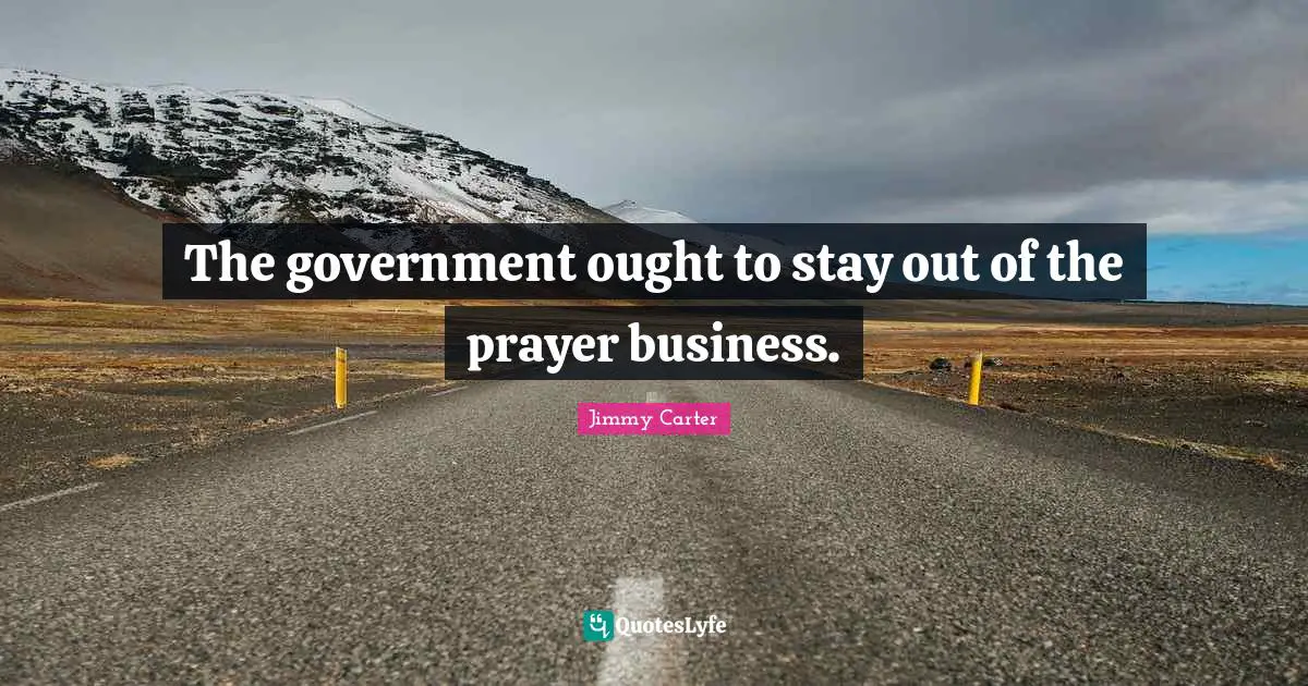 The government ought to stay out of the prayer business.