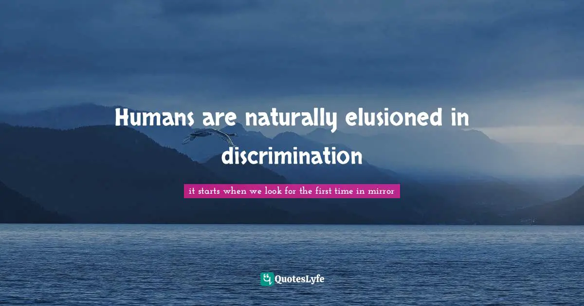 Humans are naturally elusioned in discrimination