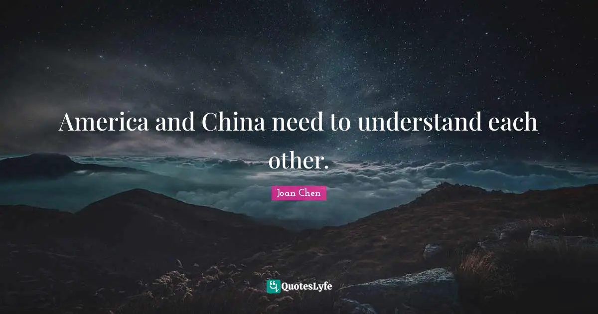 America and China need to understand each other.
