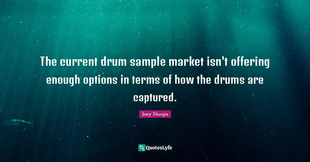 The current drum sample market isn't offering enough options in terms of how the drums are captured.