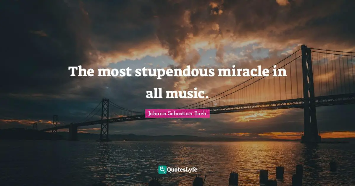 SebastiAn Quotes: "The most stupendous miracle in all music."
