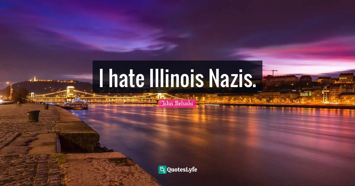 I hate Illinois Nazis.