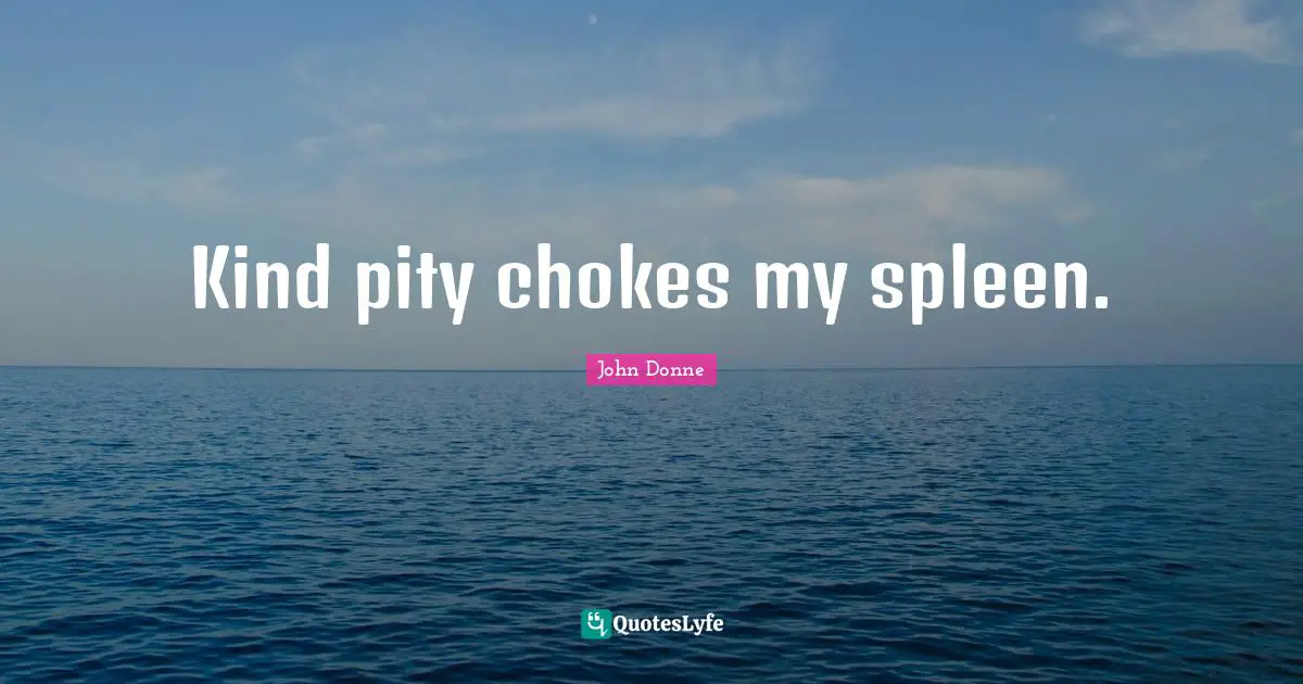 Kind pity chokes my spleen.