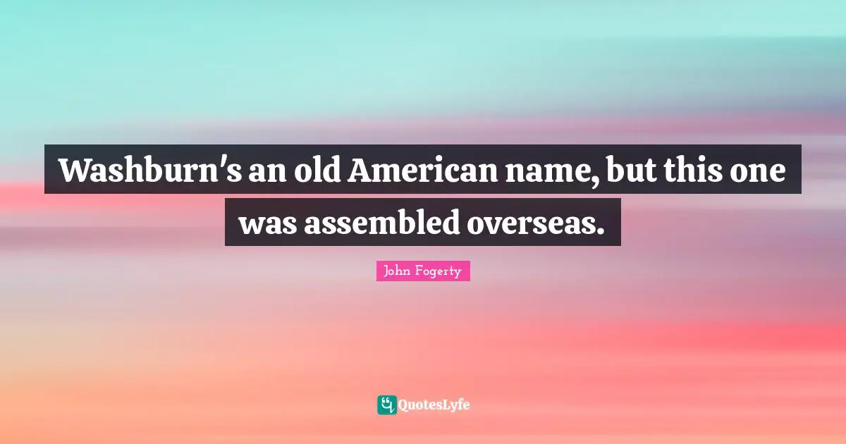 Washburn's an old American name, but this one was assembled overseas.